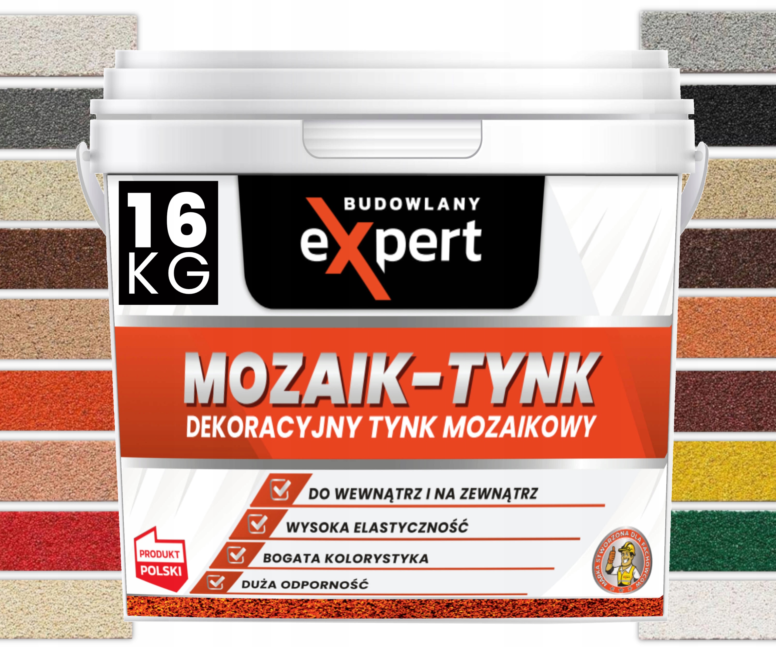 DEKORATÍVNA MOZAIKA OMIETKA MOZAIKA - OMIETKA 16KG ODOLNÁ ODOLNÝM FARBÁM